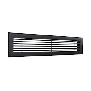  Grille soufflage linéaire 600x150 Noir mat - 400x400px